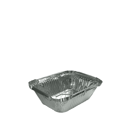 Контейнер з алюмінієвої фольги прямокутний 190*140*30 мм (650 мл), 125/1000