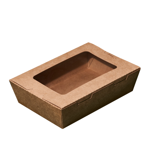 Бокс KRAFT с окном 1200 мл 200*138*50 мм 