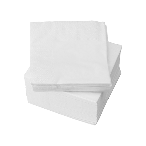 Серветка паперова двошарова барна біла 220*220 мм (500/5000)