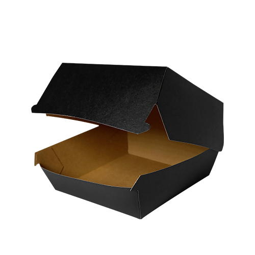 Упаковка для бургеру  118*118*86 чорна